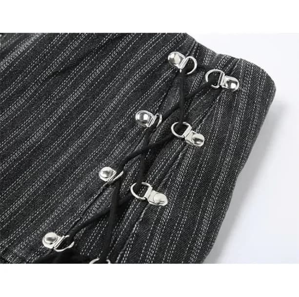 Striped Mini Skirt — view 2 Striped Mini Skirt — view 2