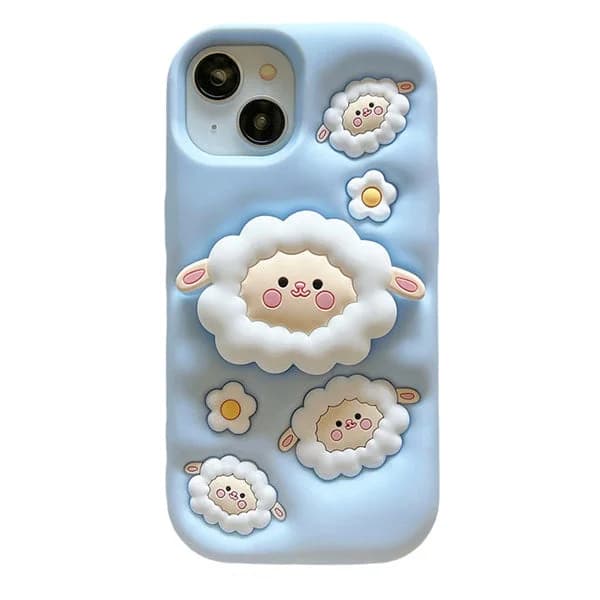 Puffy Sheep iPhone Case — view 1 Puffy Sheep iPhone Case — view 1
