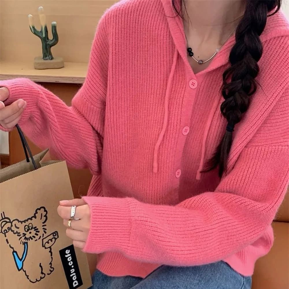 The Problem Child Knit Hoodie — view 2 The Problem Child Knit Hoodie — view 2