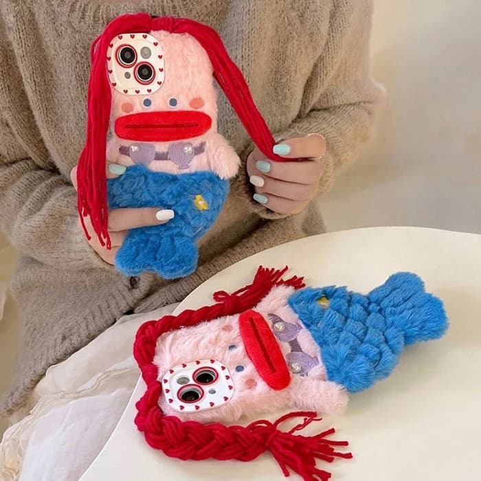 Mermaid Fuzzy iPhone Case — view 2 Mermaid Fuzzy iPhone Case — view 2