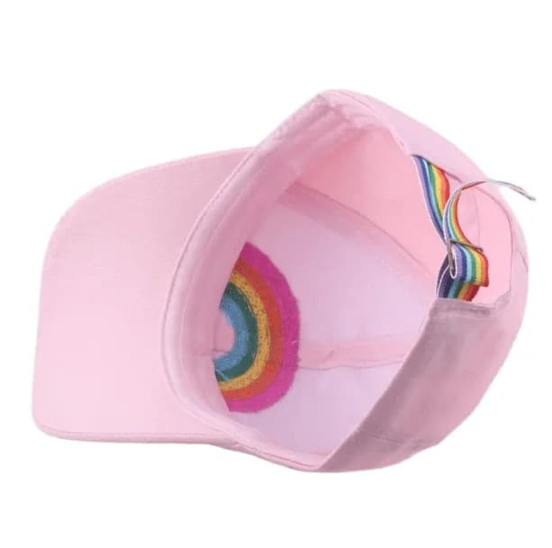 Rainbow Plush Baseball Cap — view 2 Rainbow Plush Baseball Cap — view 2