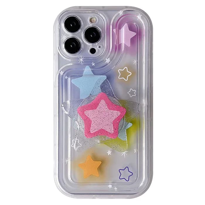 Y2K Glitter Star iPhone Case — view 1 Y2K Glitter Star iPhone Case — view 1
