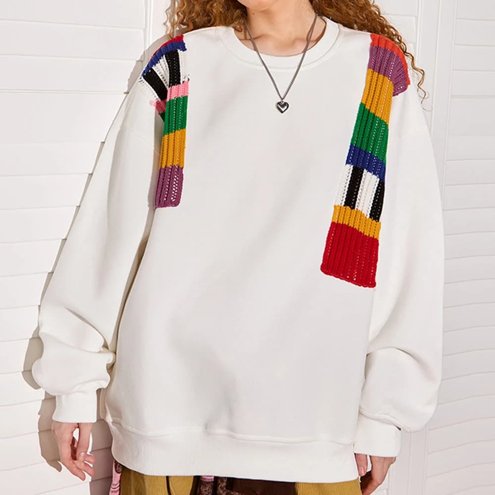 Vintage TV Static Sweatshirt — view 2 Vintage TV Static Sweatshirt — view 2