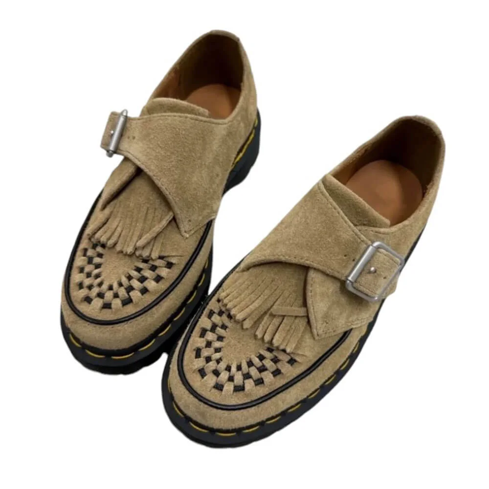 Self Made Fringe Suede Loafers — view 2 Self Made Fringe Suede Loafers — view 2