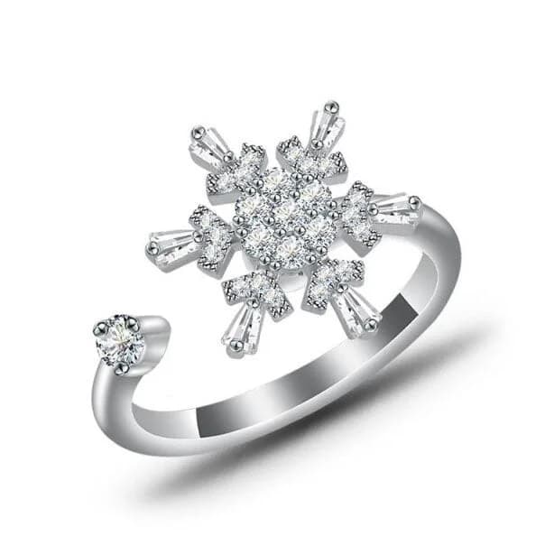 Snowflake Anxiety Spinning Ring β view 1 Snowflake Anxiety Spinning Ring β view 1