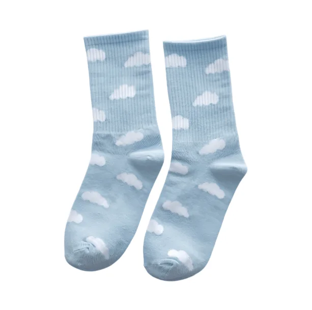 Blue Sky Aesthetic Socks — view 1 Blue Sky Aesthetic Socks — view 1