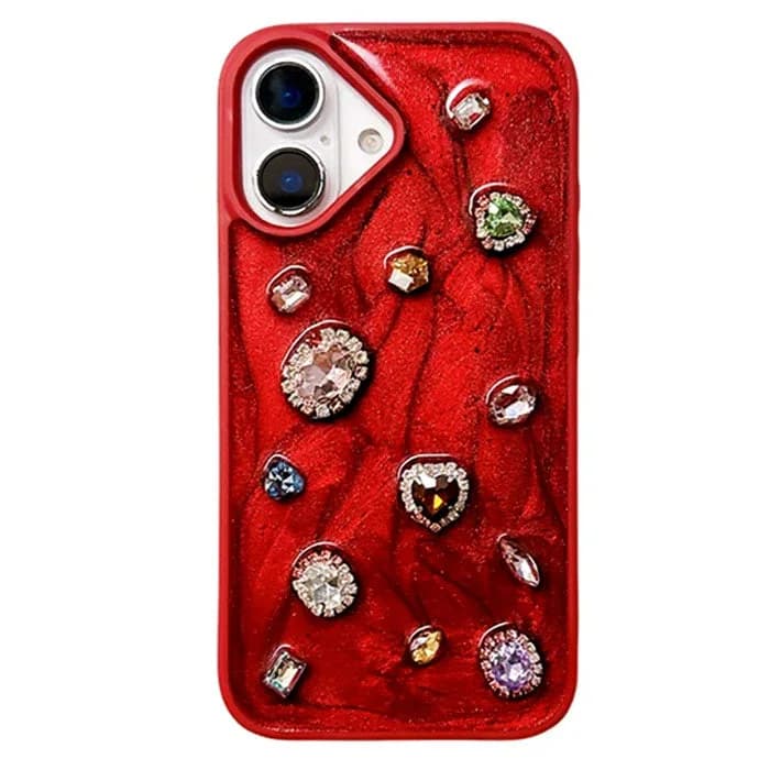 Red Gemstones iPhone Case — view 1 Red Gemstones iPhone Case — view 1