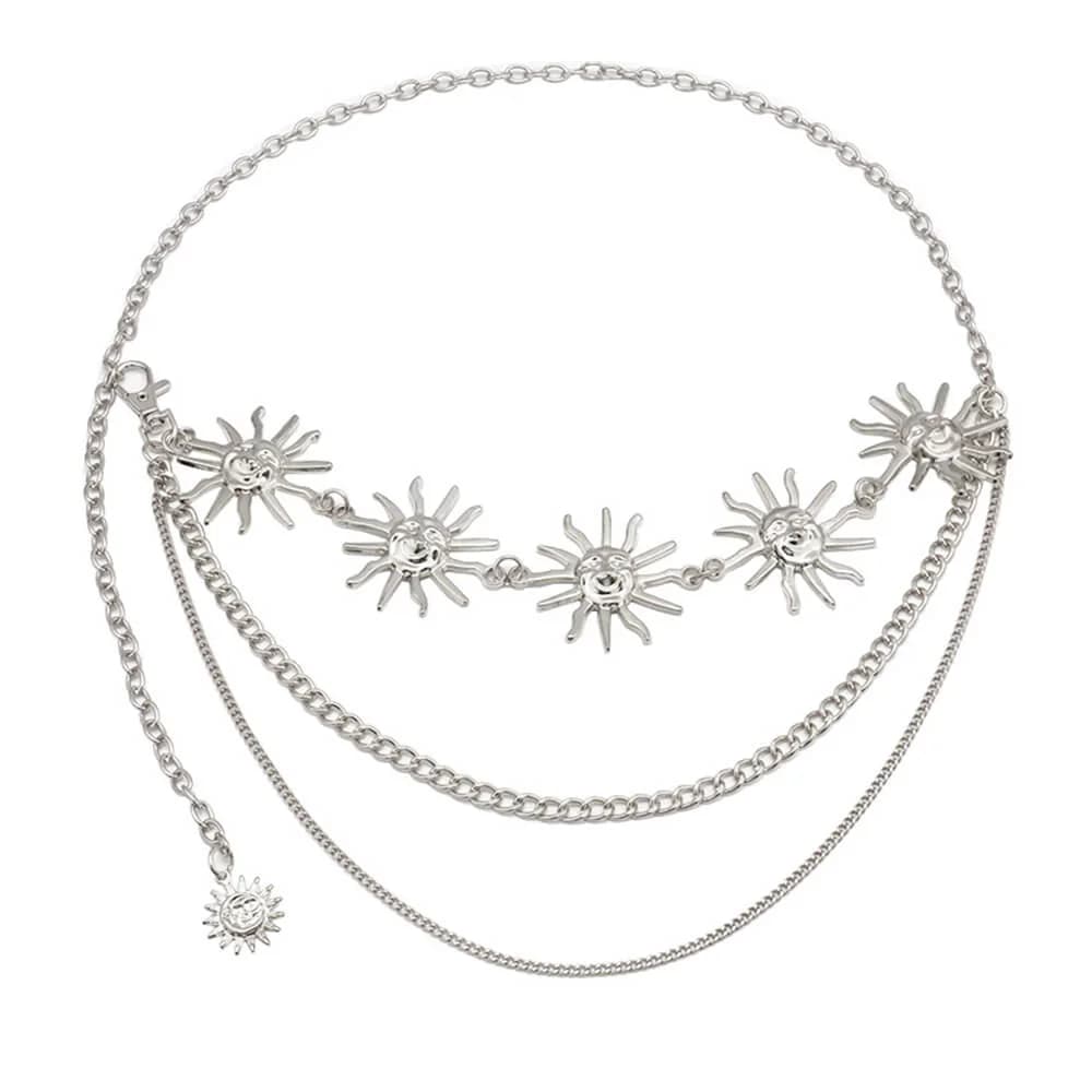 Le Soleil Layered Chain Belt — view 2 Le Soleil Layered Chain Belt — view 2