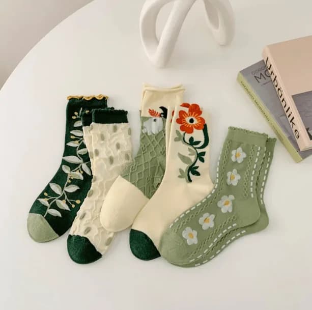 Set Of 5 Fairycore Socks — view 2 Set Of 5 Fairycore Socks — view 2