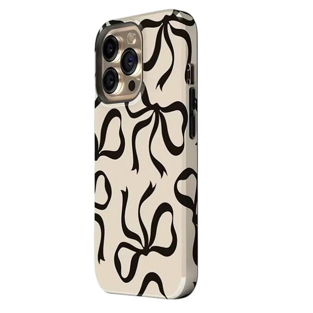 Black Bows iPhone Case — view 2 Black Bows iPhone Case — view 2