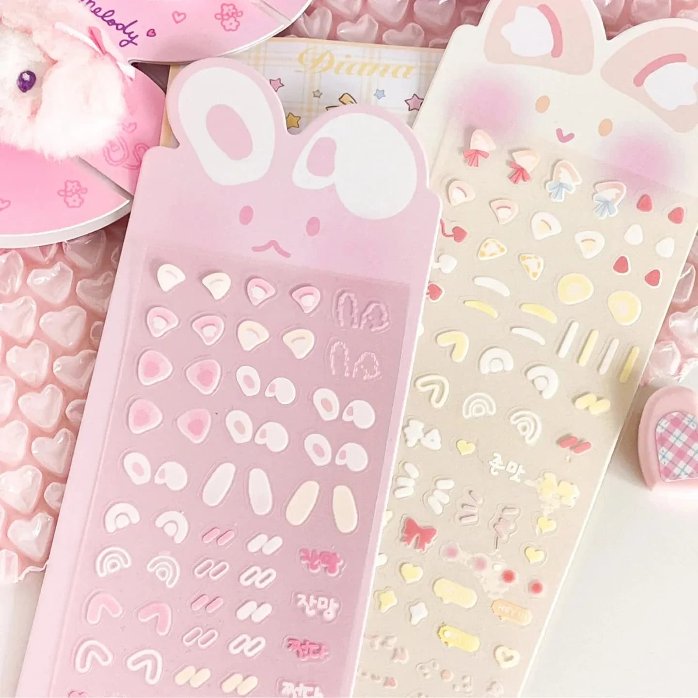 Cute Bunny Photo Card Stickers — view 1 Cute Bunny Photo Card Stickers — view 1