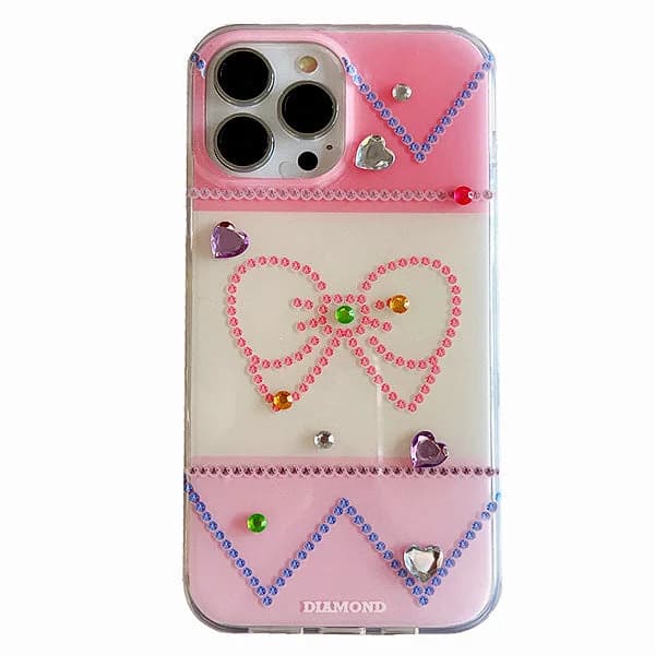 Bowknot Rhinestone iPhone Case — view 1 Bowknot Rhinestone iPhone Case — view 1