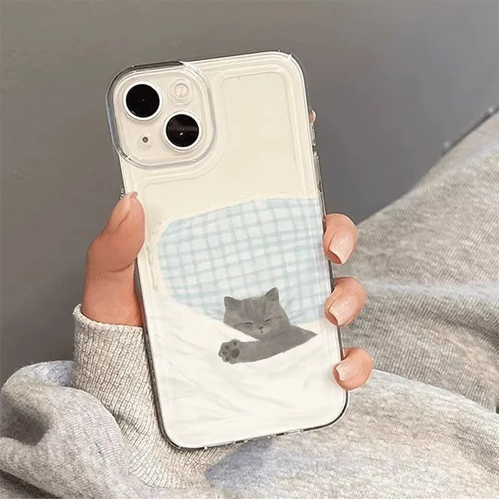 Sleeping Kitten iPhone Case — view 2 Sleeping Kitten iPhone Case — view 2