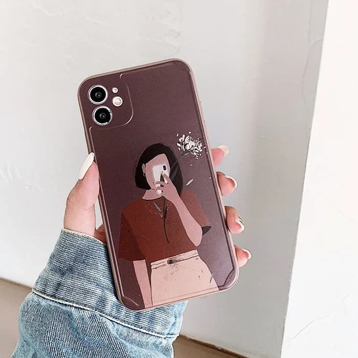 Aesthetic Girl iPhone Case — view 2 Aesthetic Girl iPhone Case — view 2