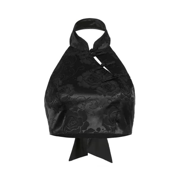 Chinese Style Aesthetic Crop Top — view 1 Chinese Style Aesthetic Crop Top — view 1