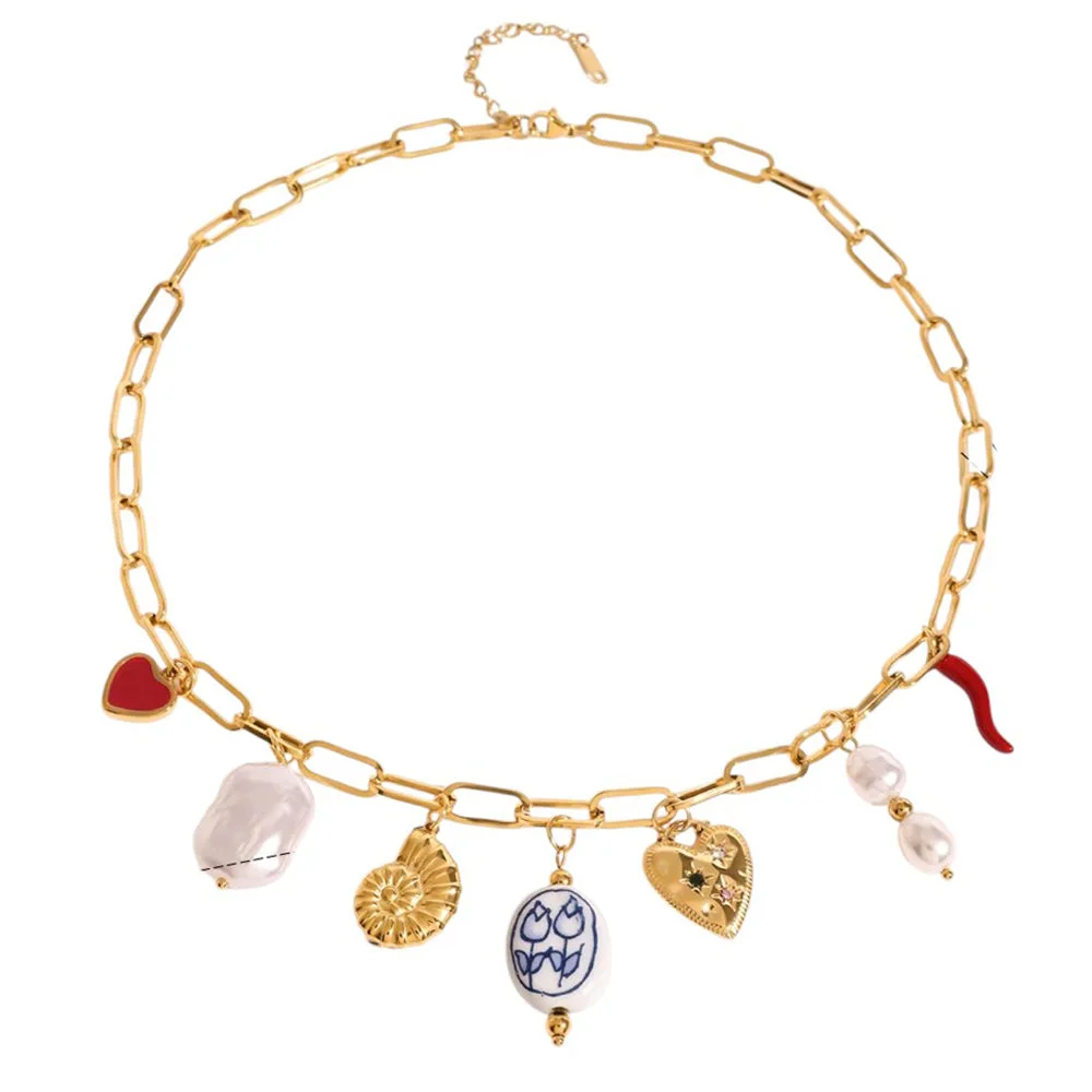 Love Token Charm Necklace — view 1 Love Token Charm Necklace — view 1