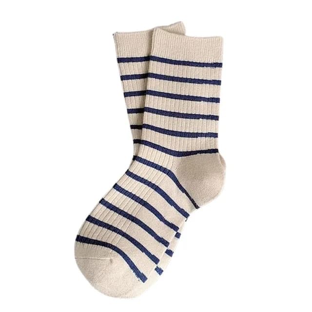 Old Money Yacht Club Striped Socks — view 1 Old Money Yacht Club Striped Socks — view 1