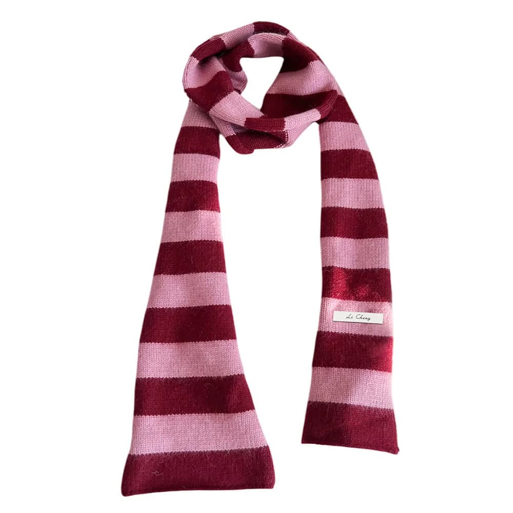 Berry Milkshake Stripe Scarf — view 1 Berry Milkshake Stripe Scarf — view 1