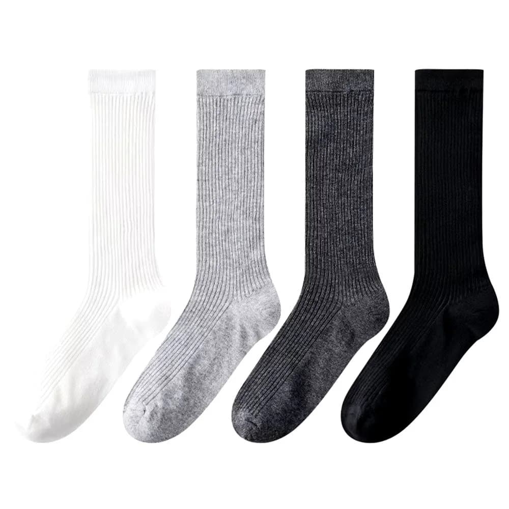 Preppy Style Ribbed Thin Socks — view 1 Preppy Style Ribbed Thin Socks — view 1
