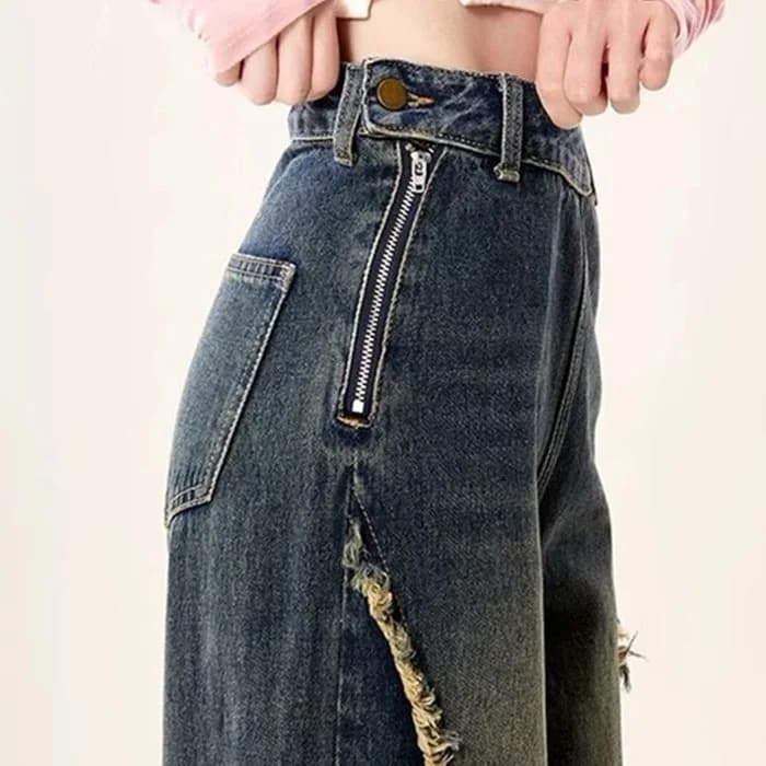 Aesthetic Butterfly Flared Jeans — view 3 Aesthetic Butterfly Flared Jeans — view 3