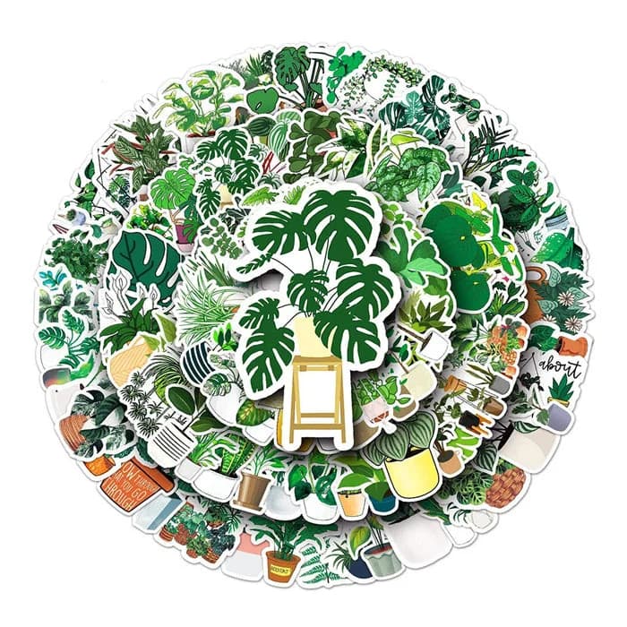 Plant Mom Aesthetic 50 pcs Sticker Pack — view 1 Plant Mom Aesthetic 50 pcs Sticker Pack — view 1