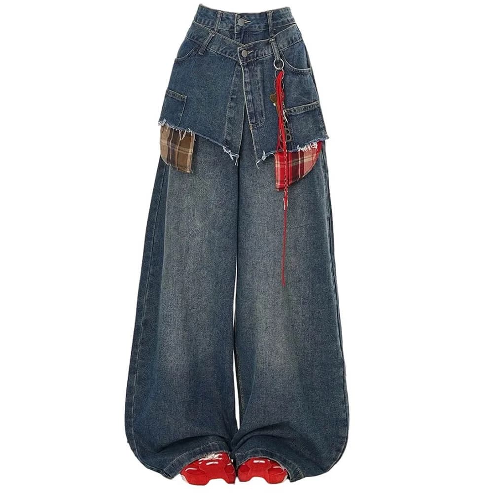 Teen Craft Layered Wide-Leg Jeans — view 1 Teen Craft Layered Wide-Leg Jeans — view 1