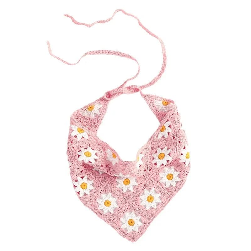 Daisy Сrochet Hair Scarf — view 2 Daisy Сrochet Hair Scarf — view 2
