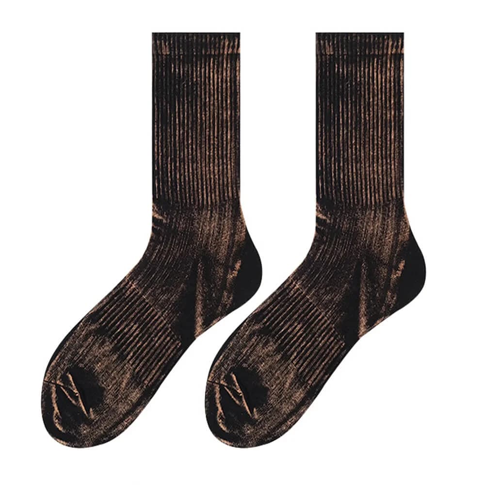 Tie-Dye Effect Ribbed Socks — view 2 Tie-Dye Effect Ribbed Socks — view 2
