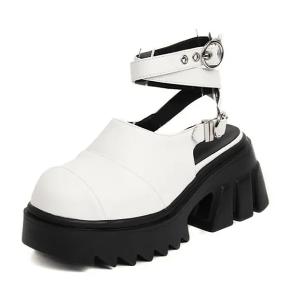 Goth Ankle Wrap Shoes — view 2 Goth Ankle Wrap Shoes — view 2