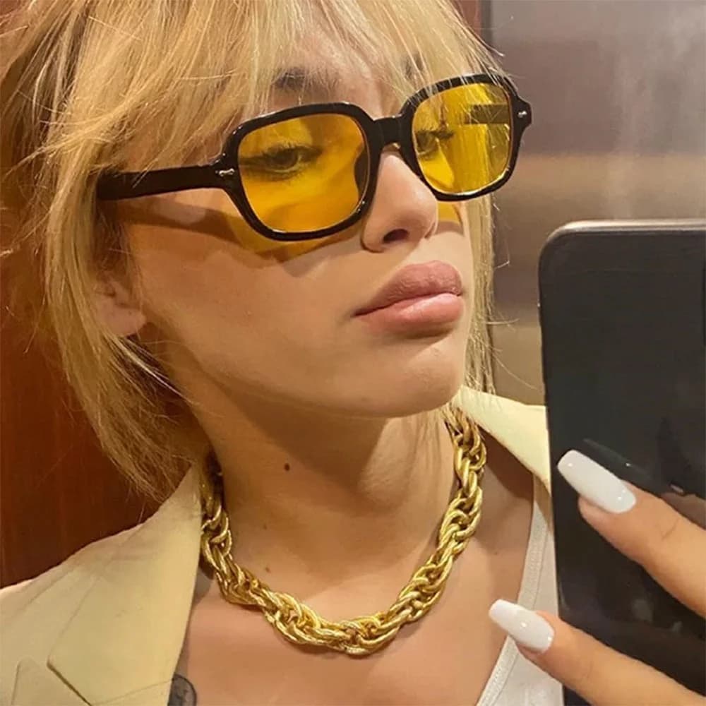 Crime Time Yellow Lens Sunglasses — view 2 Crime Time Yellow Lens Sunglasses — view 2