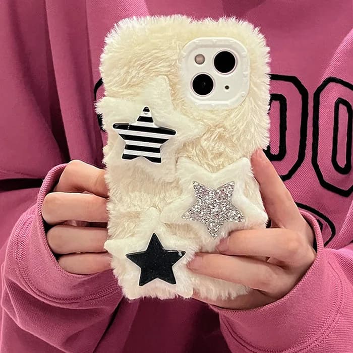 Star Fluffy iPhone Case — view 1 Star Fluffy iPhone Case — view 1