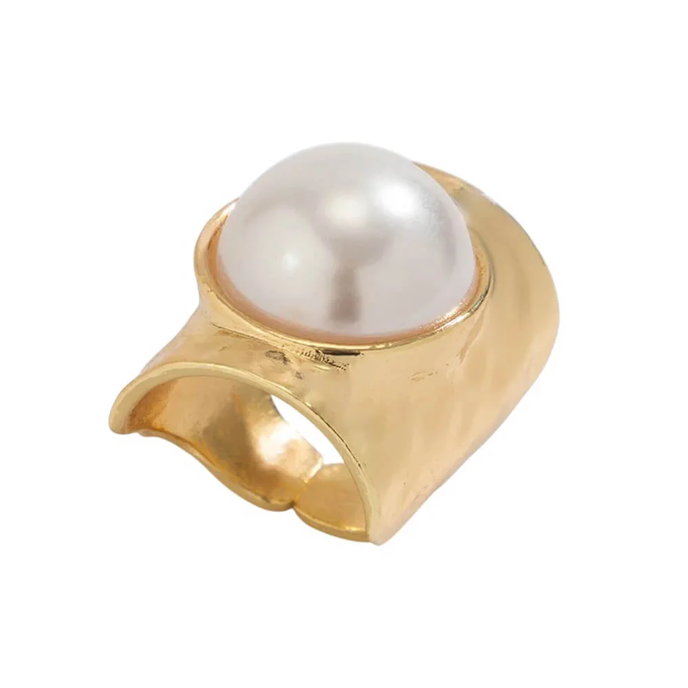 Divine Muse Pearl Chunky Ring — view 1 Divine Muse Pearl Chunky Ring — view 1