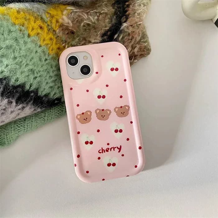 Cherry Bear iPhone Case — view 2 Cherry Bear iPhone Case — view 2