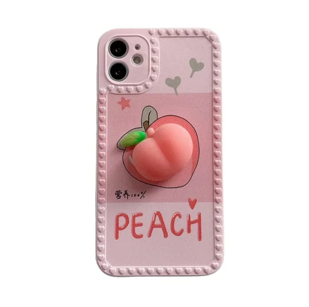 Peach Squishy IPhone Case — view 1 Peach Squishy IPhone Case — view 1