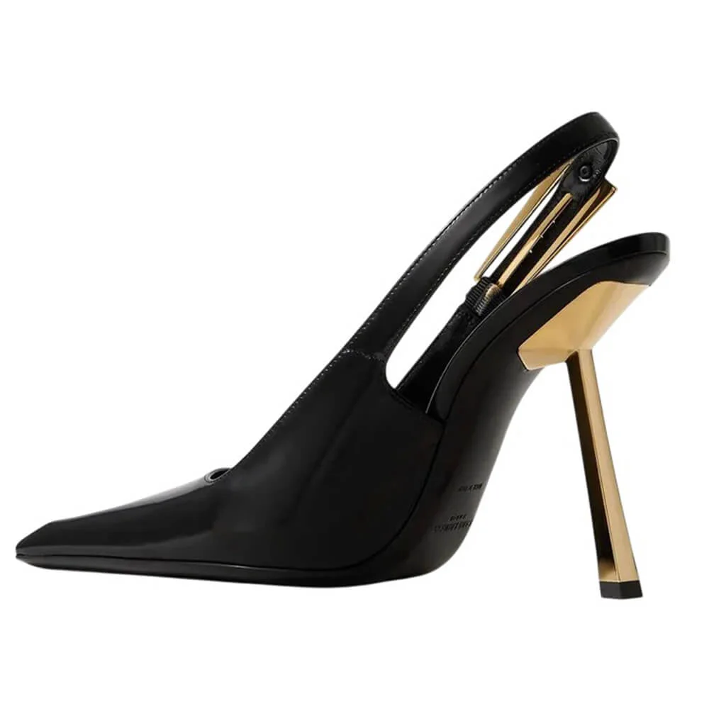 Drama Dealer Pointed Slingback Heels — view 2 Drama Dealer Pointed Slingback Heels — view 2