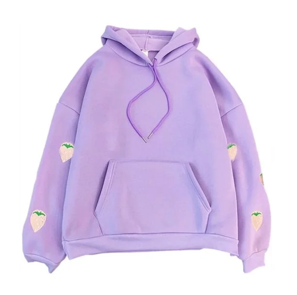 Deep Pocket Strawberry Hoodie — view 1 Deep Pocket Strawberry Hoodie — view 1