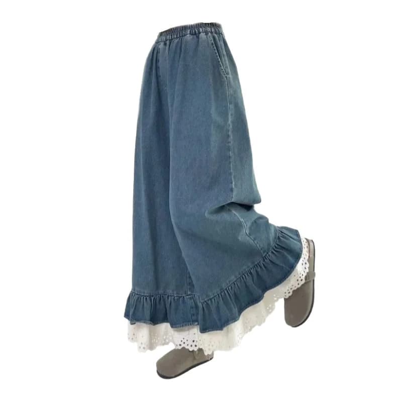 Coquette Wide Leg Jeans — view 1 Coquette Wide Leg Jeans — view 1