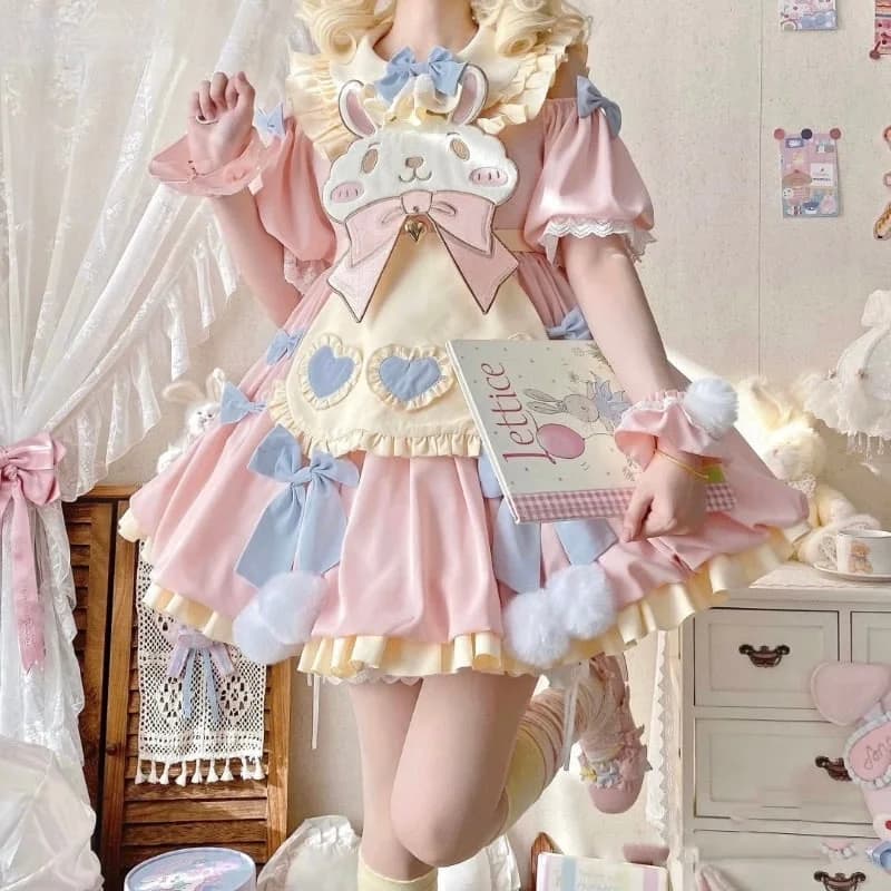 Pastel Easter Bunny Dress — view 2 Pastel Easter Bunny Dress — view 2