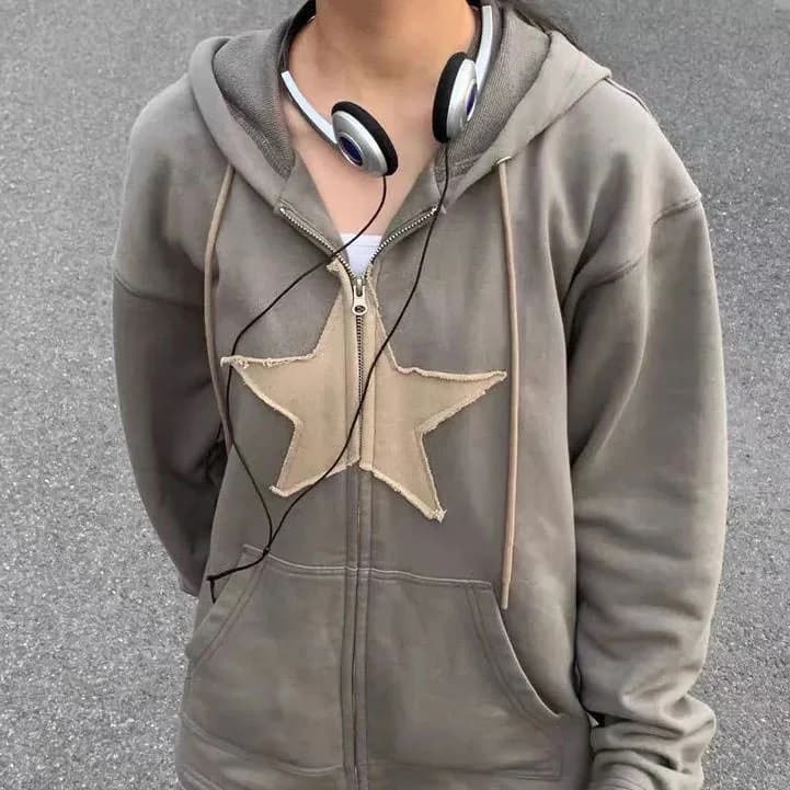 Skater Girl Star Hoodie — view 2 Skater Girl Star Hoodie — view 2