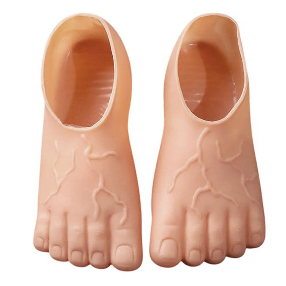 Silicone Human Foot Shaped Slippers — view 1 Silicone Human Foot Shaped Slippers — view 1