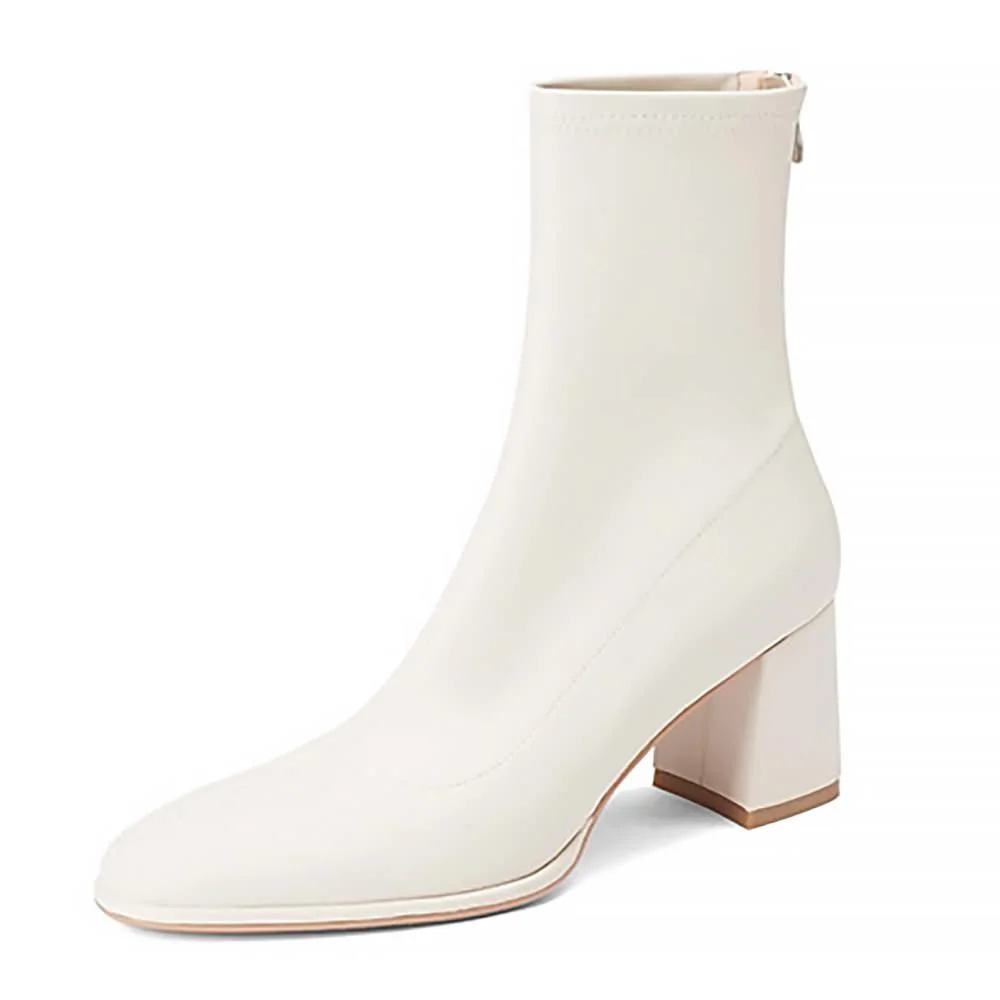 Paris Stories Block Heel Boots — view 2 Paris Stories Block Heel Boots — view 2