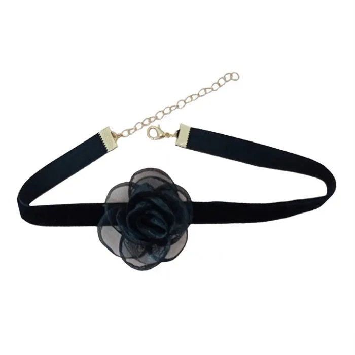 Rose Velvet Choker — view 1 Rose Velvet Choker — view 1
