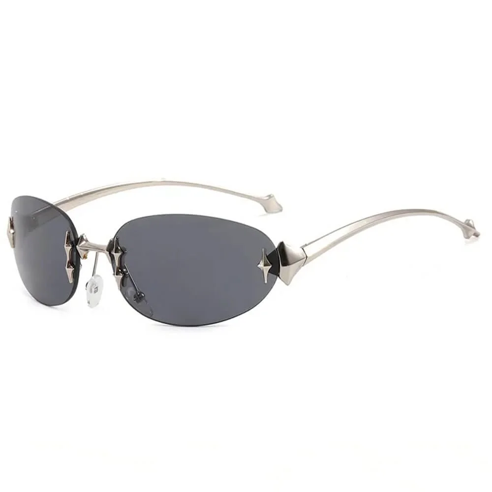 Digital Stardust Oval Sunglasses — view 2 Digital Stardust Oval Sunglasses — view 2