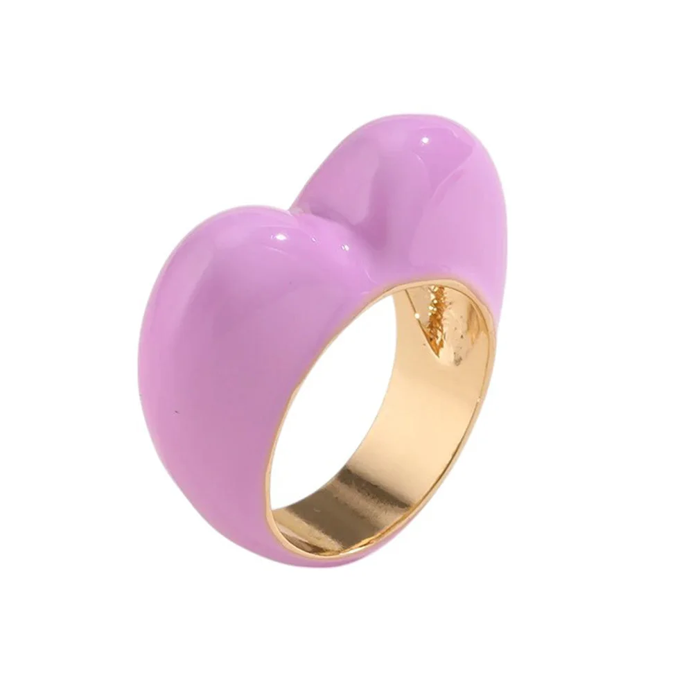 Heart Crush Enamel Ring — view 2 Heart Crush Enamel Ring — view 2