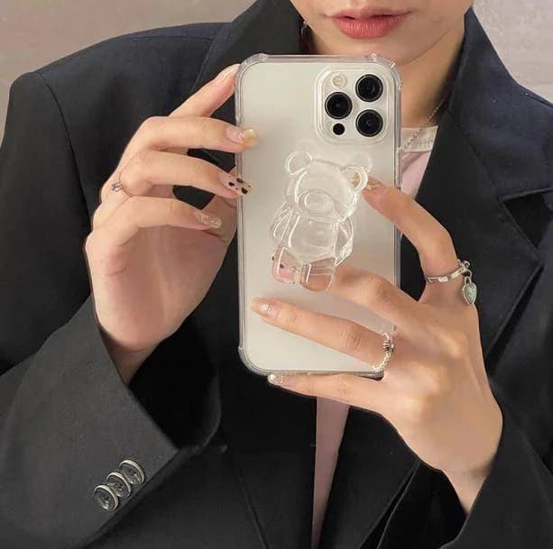 Transparent Bear IPhone Case — view 1 Transparent Bear IPhone Case — view 1