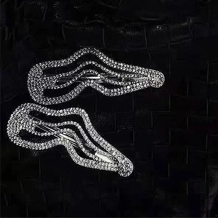 Aesthetic Rhinestone Hair Clips — view 2 Aesthetic Rhinestone Hair Clips — view 2