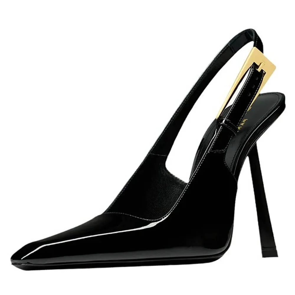 Drama Dealer Pointed Slingback Heels — view 1 Drama Dealer Pointed Slingback Heels — view 1