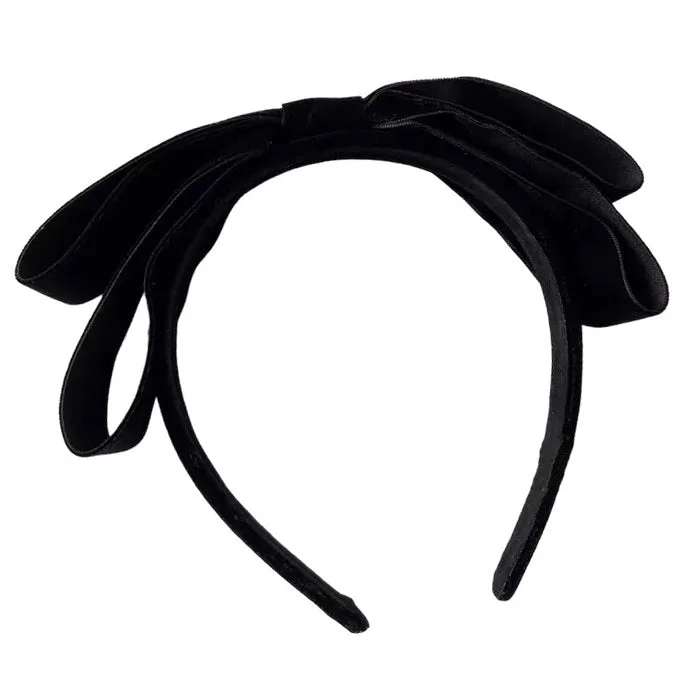 Velvet Bow Headband — view 1 Velvet Bow Headband — view 1