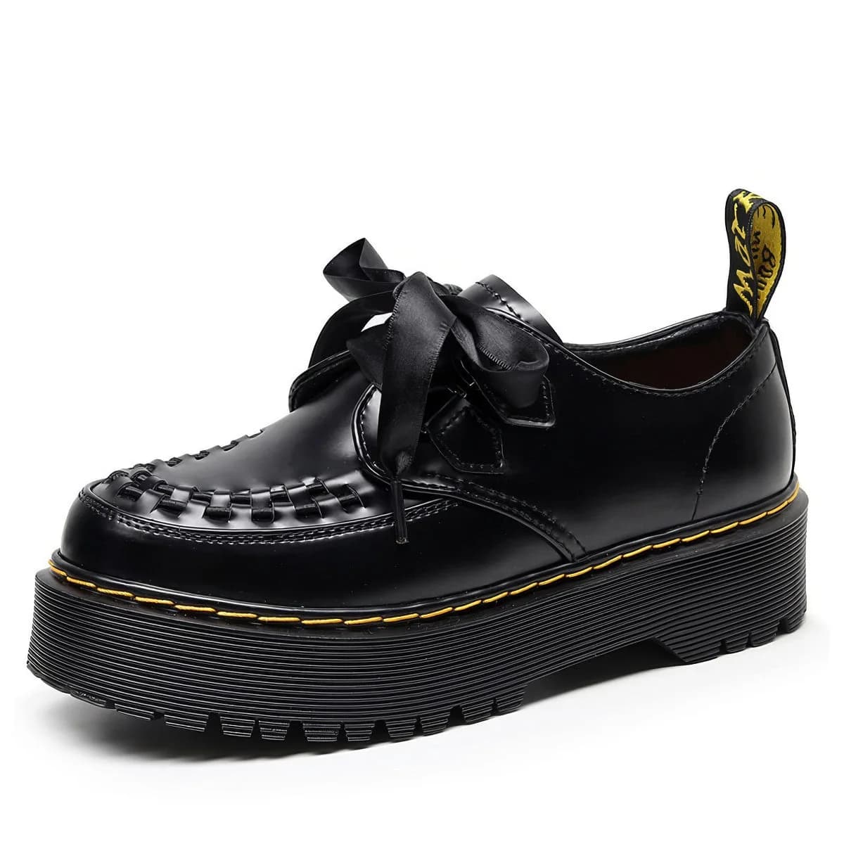 Ribbon Lace Platform Creeper Shoes — view 1 Ribbon Lace Platform Creeper Shoes — view 1