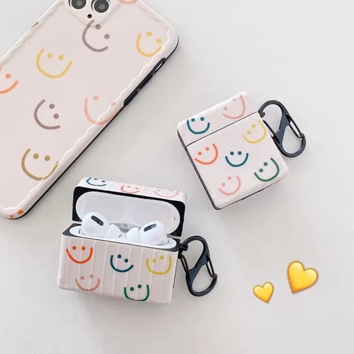 Colorful Smiley Faces AirPods Case — view 2 Colorful Smiley Faces AirPods Case — view 2